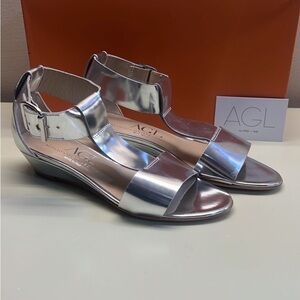 AGL Women's Silver Sandals